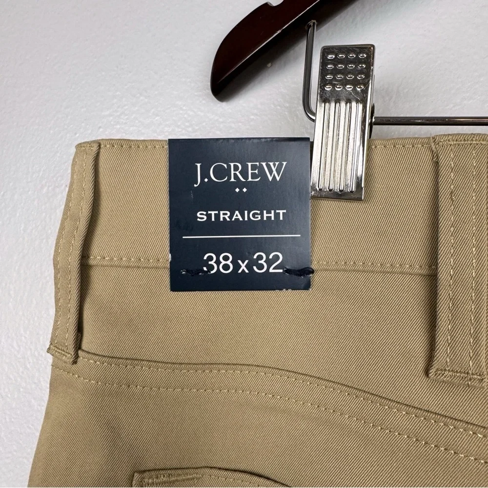 J. Crew Men's Straight Fit Five Pocket Tech Pants Tan Size 38x32 NWT